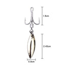 Rotating Sequin Hooks Lure Metal Barbed Fishing 3-Hook Freshwater Fishing Hoo