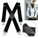 Dress Sturdy Strap Clip Clip-on Adjustable Trousers Belt Braces Suspenders