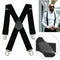 Dress Sturdy Strap Clip Clip-on Adjustable Trousers Belt Braces Suspenders