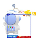 Mini Astronaut Fan USB Rechargeable Portable Bladeless Fan (Light Blue)