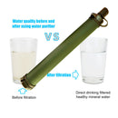 Camping Filter Water Purifier Outdoor Wild Life Emergency Tool (Army Green)