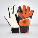 Kids Soccer Football Goalkeeper Gloves Finger Protection Gloves (Orange 6) Newly