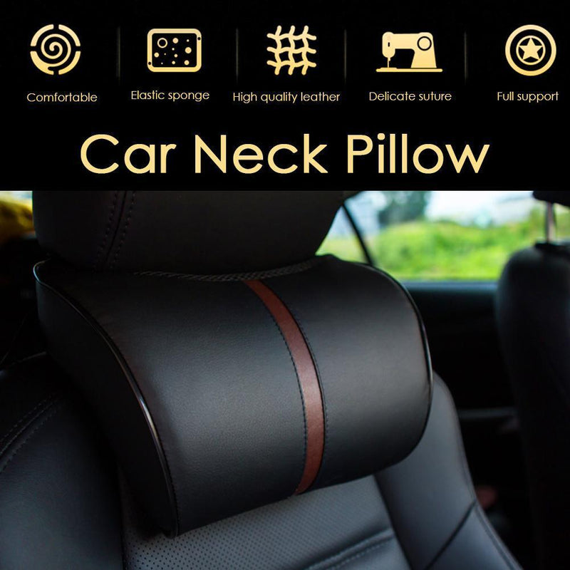 Car Auto Neck Pillow Memory Foam Seat Headrest Neck Head Rest Cushion Stand