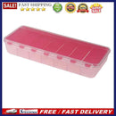 5pcs Large Travel Portable 7-Day Medicine Box Tablet Container(Red)