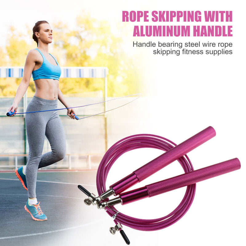 Jump Ropes Adjustable Steel Wire Skipping Rope for Jumping Exercise Workout