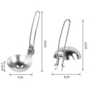 Outdoor Camping Cooking Spoon Tableware Utensils Stainless Steel Slotted Spoon