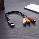 0,3 m USB Männer zu 3RCA männlichen AV Audio Konverter Adapter Kabel für HDTV