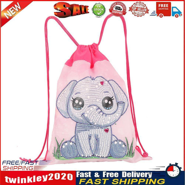 Diamond Painting DIY Special Shaped Drill Elephant Backpack Kit (WXC069) Newly