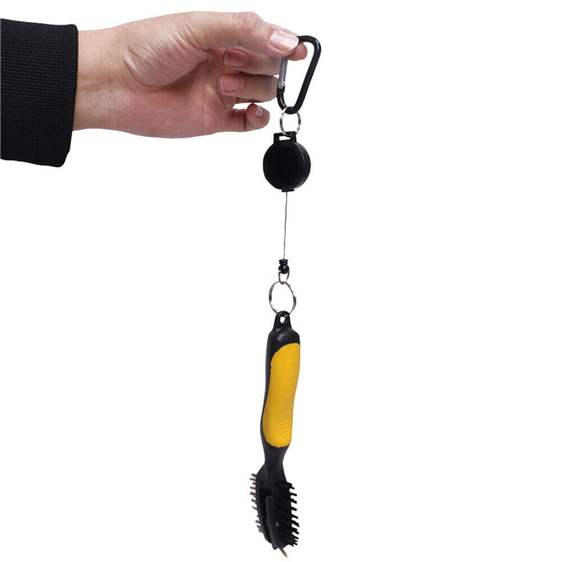 Golf Club Brush Groove Cleaning Brush Two Sided Golf Putter Wedge Ball Cleaner
