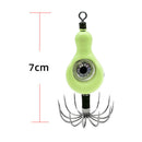 60g Luminous Bait Squid Jigs Hook Lifelike Simulation Fishing Lures (01)