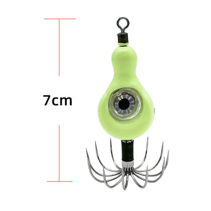 60g Luminous Bait Squid Jigs Hook Lifelike Simulation Fishing Lures (01)