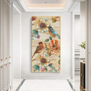 Zero Basis Paint by Number Kit Oil Drawing HandPainted Paint Bird Flower Patt