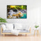 5D Full Round Drill Diamond Painting Kit River Scenery House Decor for Adults