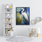 Oil Paint by Numbers Stand Egret Canvas Artwork Living Room Picture Decoration
