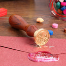 Retro Wood Stamp Plant Sealing Wax Wedding Decorative Stamp Gifts (C133) Newly