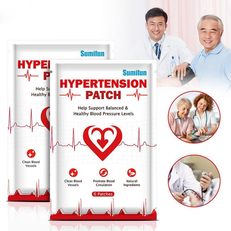 Hypertension Patch Reduce High Blood Pressure Herbal Plasters Health Care