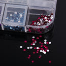 3600pcs Nail Art Rhinestones Decoration 1.5mm Round Glitters With Hard Case