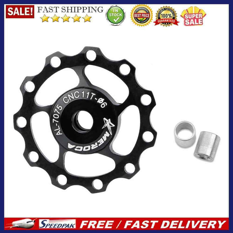 MTB Bicycle Rear Derailleur Wheel 11T Road Bike Aluminum Alloy Bearing Pull