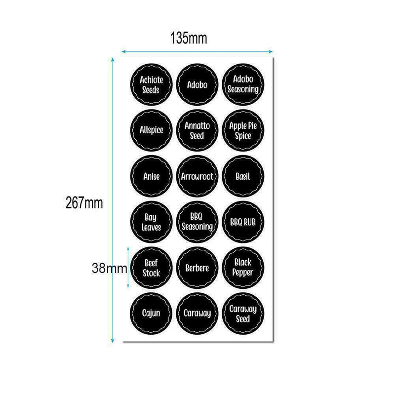 Chalkboard Blackboard Stickers Decals Craft Kitchen Board Labels Jar Chalk H1U1