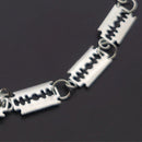 Jewelry Men Biker Gothic Rock Hip Hop Barbed Blade Blade Pendant Necklace Punk