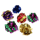 Cat  Mylar Balls Colorful Ring Paper Shiny Crinkly Balls Sound Toys(24pcs)