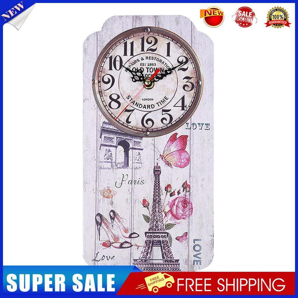 Europe Style Retro Wall Clock Hang Living Room Bedroom Home Bar Decor (4)