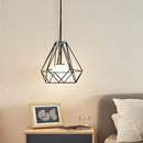 Geometric Hanging Lamp Cage Metal Pendant Lamp Shade Ceiling Plate Light Holder