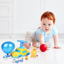 Children Inertial Balloon-Powered Car Toys Kindergarten Educational Puzzle