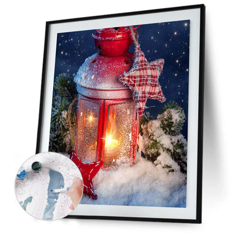 Oil Paint By Numbers Christmas Coloring Picture Digital