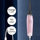 Electric Heated Eyelash Curler Applicator Long Lasting Eye Lash Curling Sup