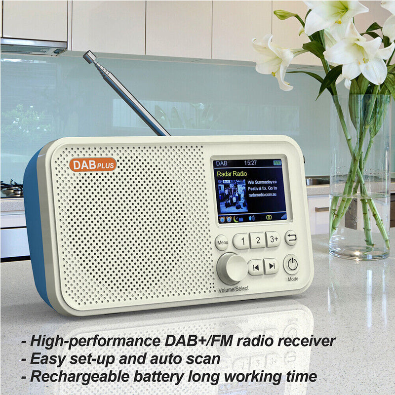 C10 2.4 inch Color LCD Screen Digital Desktop Alarm Clock DAB DAB+ FM Radio