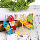 Kids Boys Girls Wooden Column Blocks Fishing Toys Set Children Fish Game Gift