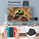 USB C To HDMI-Compatible Converter TV Docking w/ Fan for Switch/Switch Lite