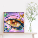 DIY Diamond Painting Full Round Drill Butterfly Eye Picture of Rhinestone