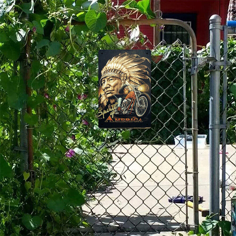 Metal Signs Ride a Motorcycle Iron Painting Wall Art Plaque Poster 20x30cm