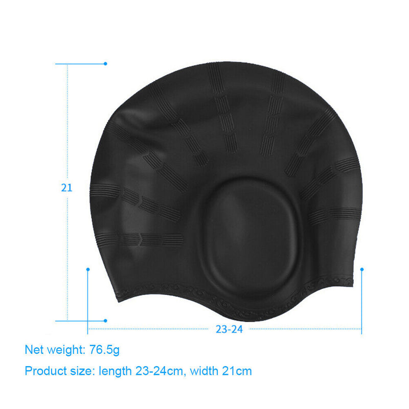 Swimming Cap Silicone Women Men Waterproof Sports Elastic Adults Swim Pool