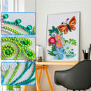 Quilling Flower Partial Special Shape Crystal Diamond Painting DIY (GT197) Newly