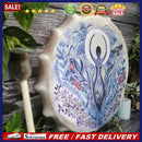 Shaman Drum Decoration Tree Design Handmade Craft Ornament Wooden Music Drum