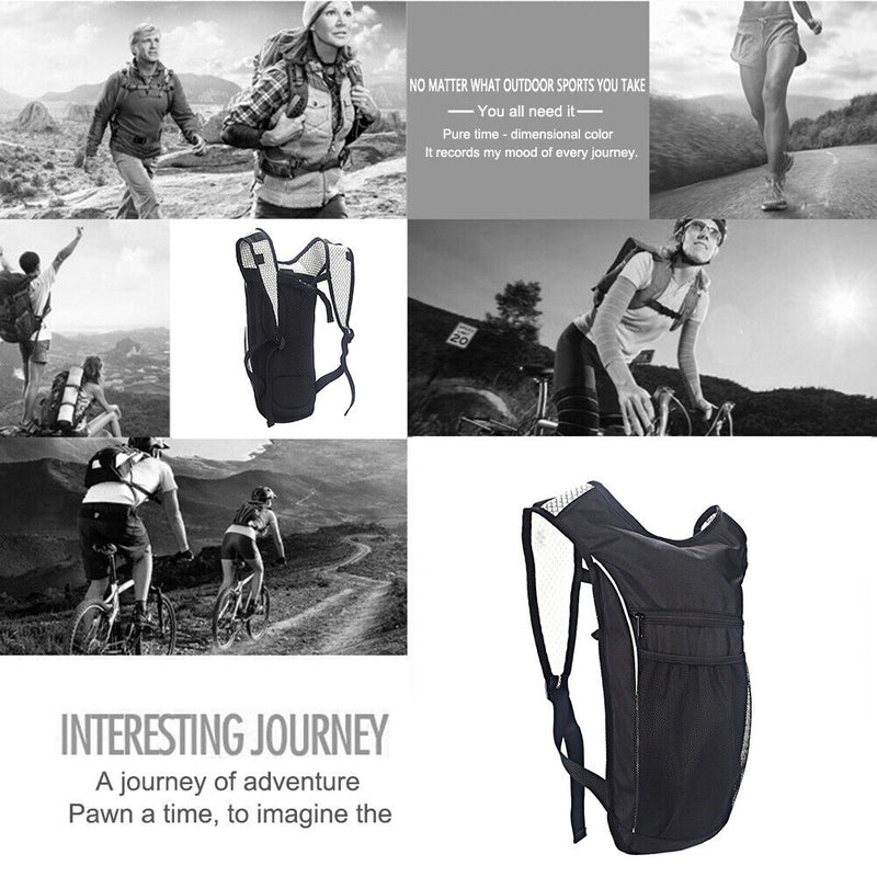 Men Women Bicycle Backpack Hydration Pack No Bladder for Hiking Running Marathon