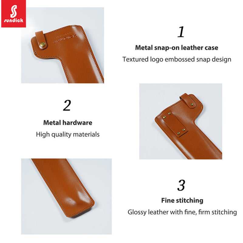 Leather Case - Fire Tongs Storage Bag BBQ Bonfire Stove Fireplace Supplies Tool