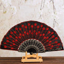 Chinese Peacock Sequins Dance Fans Square Dance Fans Props Promd Party H6H2