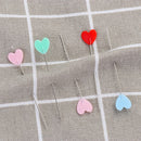 100PCS Craft Mini Head Needles Patchwork Sewing Pin Quilting Love Heart