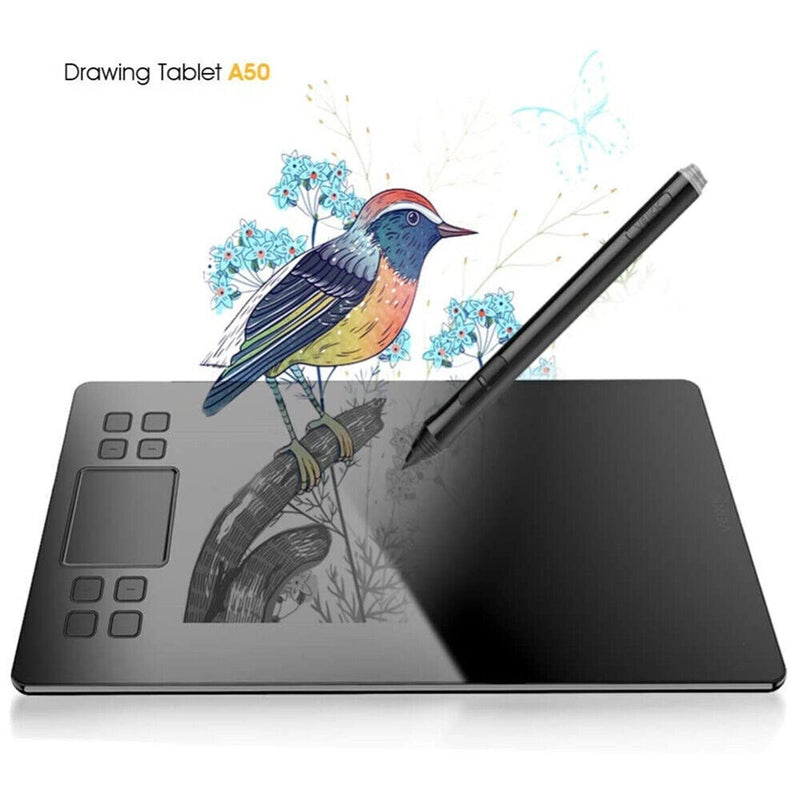VEIKK A50 Graphics Drawing Tablet with 8192 Pressure SensitivityBattery-Free Pen