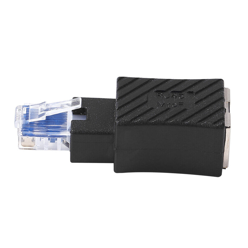RJ45 Male To Female Converter 90 Degree Extension Adapter LAN Ethernet Connector