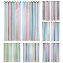Gradient Hollow Star Curtain Bedroom Full Blackout Window Drapes (Purple)