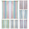 Gradient Hollow Star Curtain Bedroom Full Blackout Window Drapes (Purple)