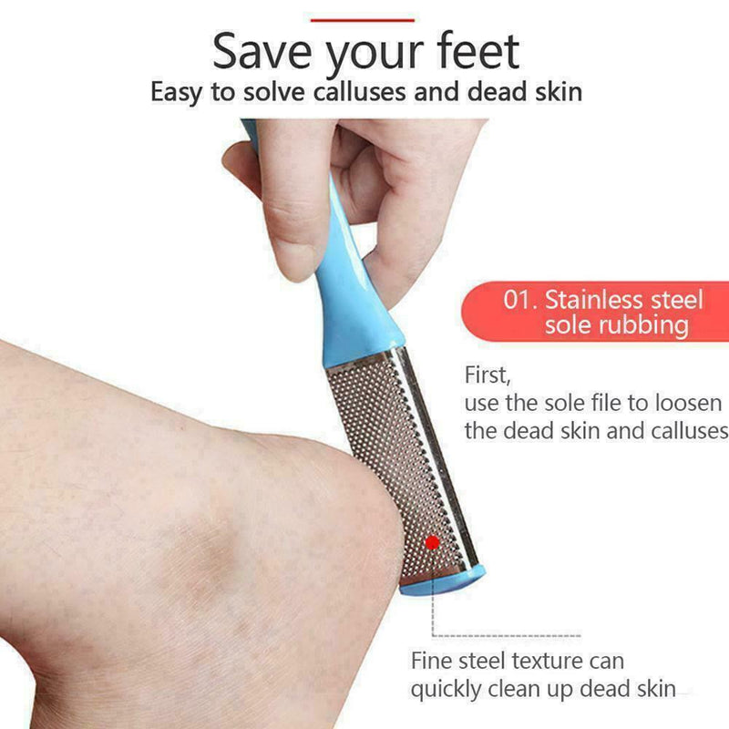 8Pcs/Set Manicure Foot Care File Set Dead Hard Skin newmc Callus Remover F5C2