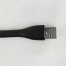 10pcs LED USB Night Light Desk Book Light Portable Lamp Bendable(Black)