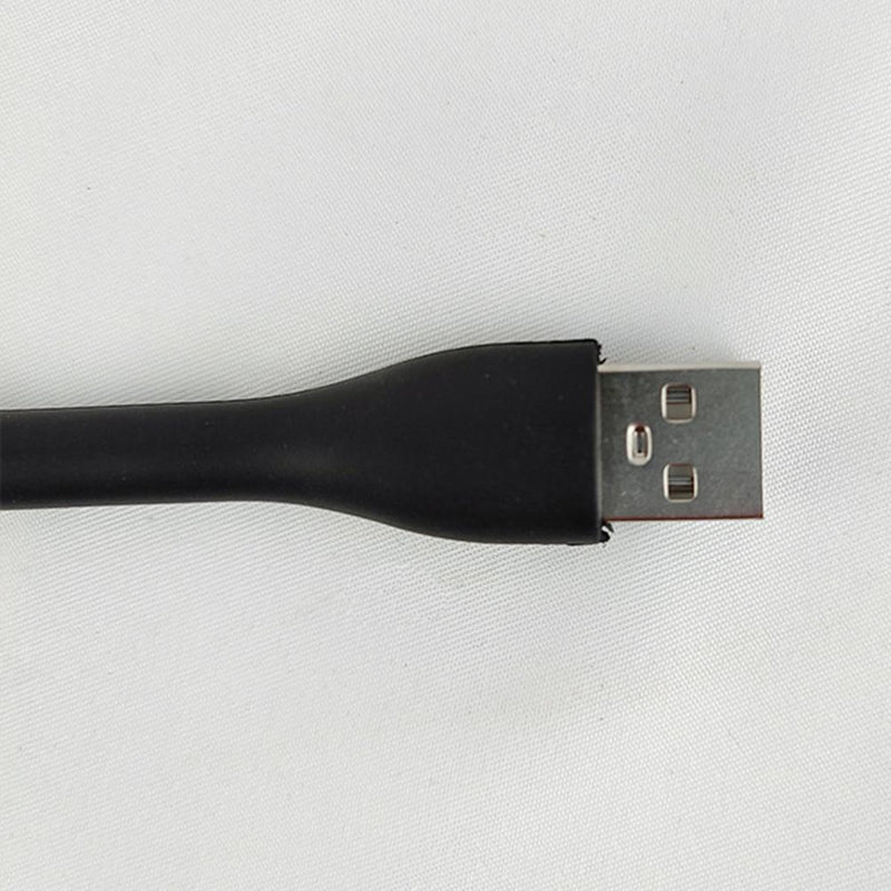 10pcs LED USB Night Light Desk Book Light Portable Lamp Bendable(Black)