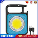 LED Keychain Flashlight USB 500 Lumen Outdoor Camping Working Light (Blue)